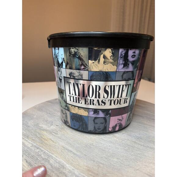 TAYLOR SWIFT THE ERAS TOUR MOVIE Collectible POPCORN BUCKET Damaged - Picture 3 of 5